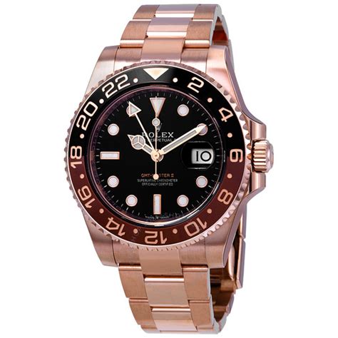 rolex gmt 126715chnr|18kt everose gold oyster.